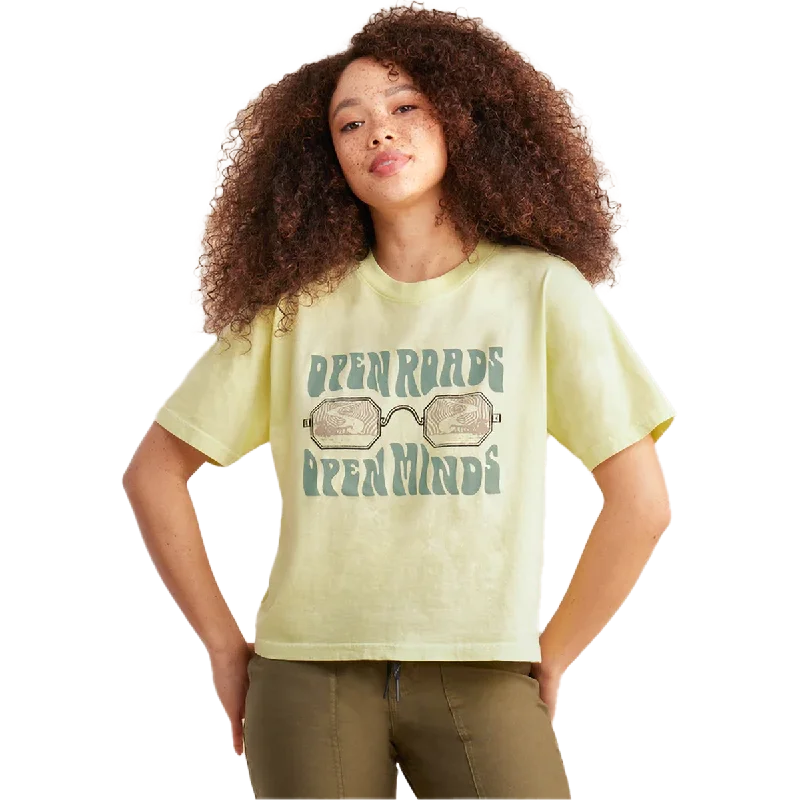 Shop the Weekend Away Women's Open Roads Boxy Crop Tee