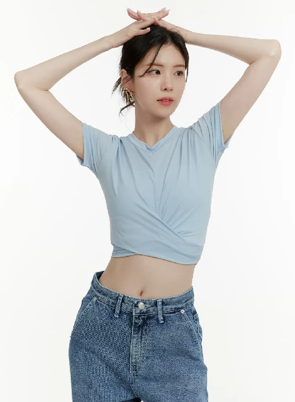 Weekend Shopping Bliss Twist Crop Top OA405