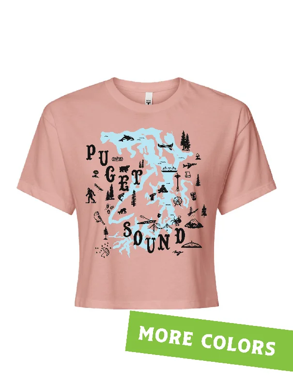 Value Deals Puget Sound Map · Cropped T-Shirt