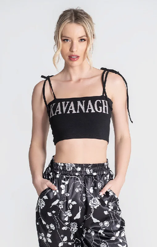 Online Deal Black Kavanagh Crop Top