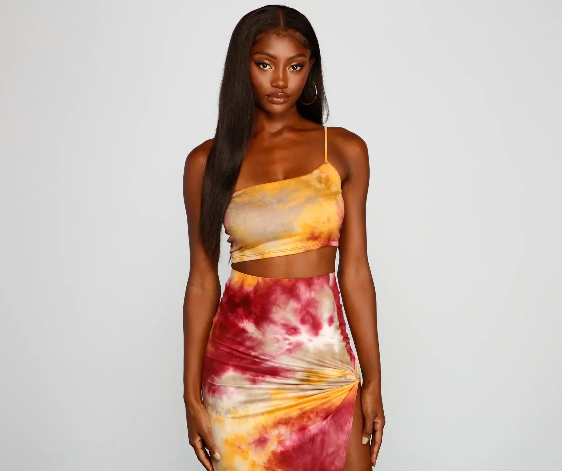 Great Bargain Golden Hour Tie-Dye Crop Top