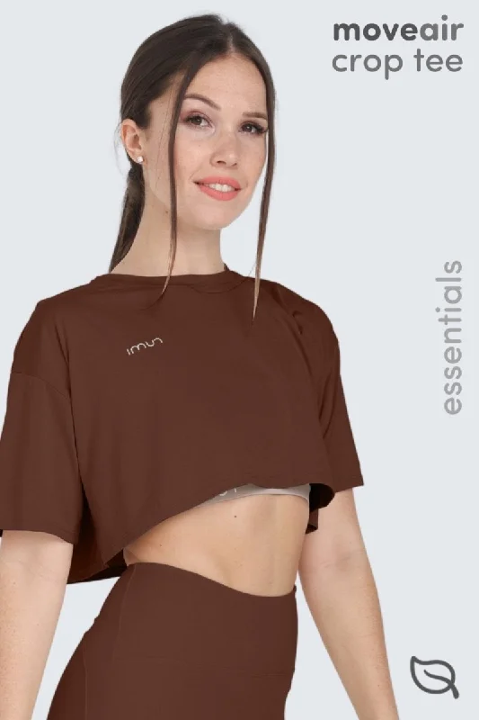 Can't Beat W MoveAir Tee Cropped - Cocoa