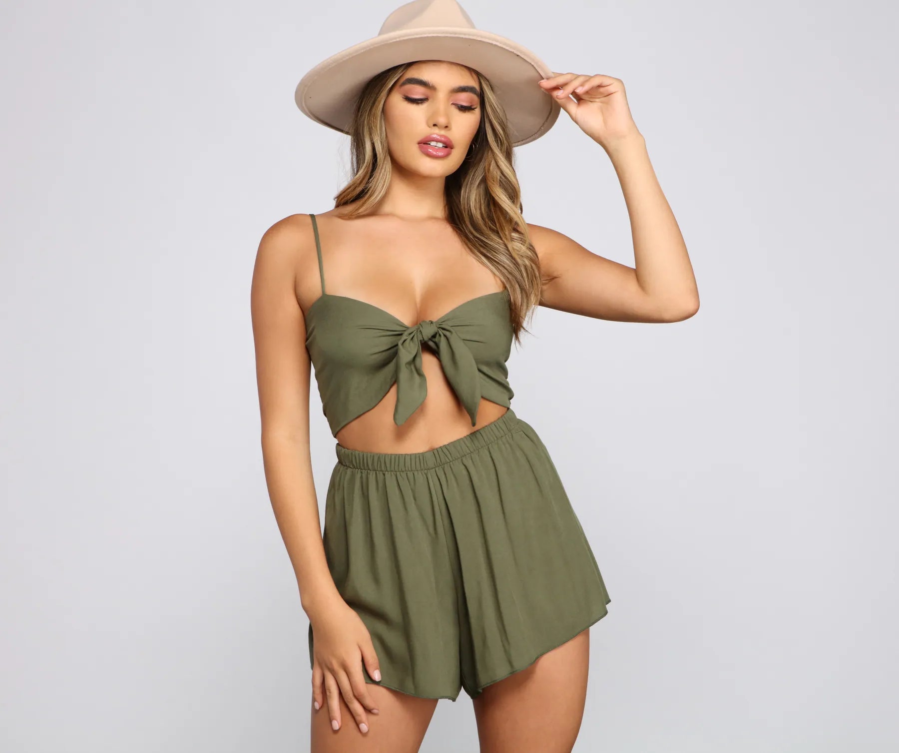 Hurry Up Vacay Mode Bandeau Top