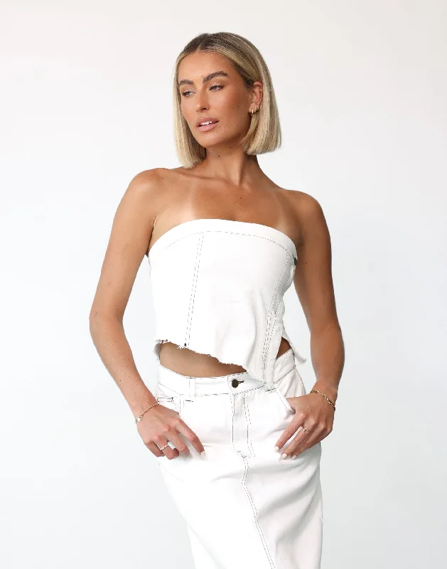 Hurry Up Shrina Top (White)