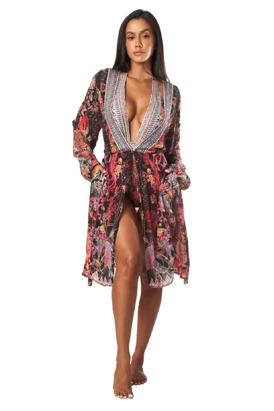 Weekend Bargains to Snag Forest Festival Women's Midi Wrap Dresses