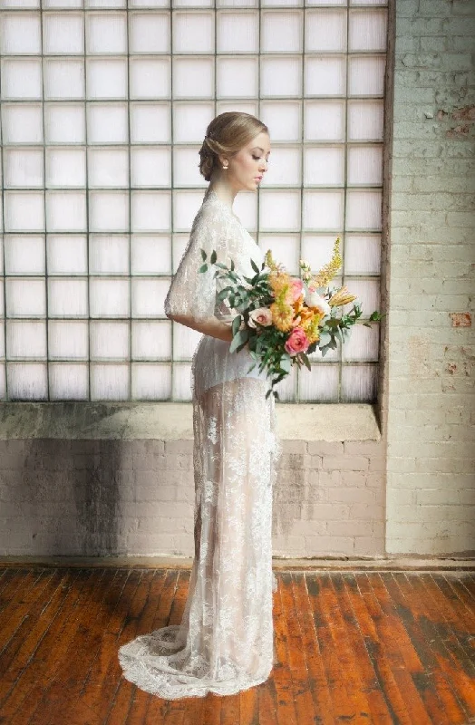 Weekend Offers That Sizzle Lily Lace Bridal Robe (Long)