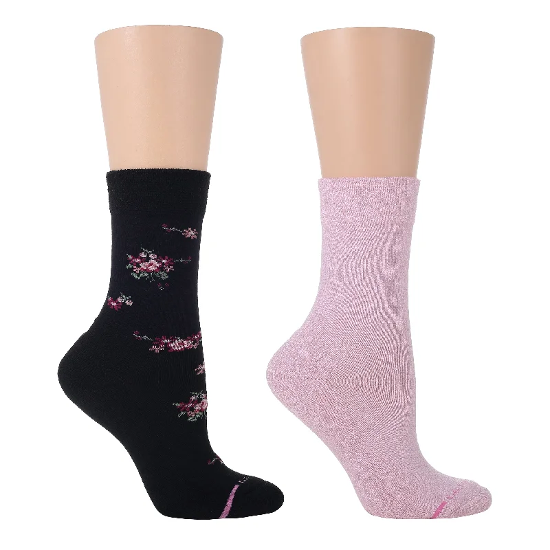 Weekend Specials to Relish Bouquet Floral | Diabetic Half-Cushion Socks For Women