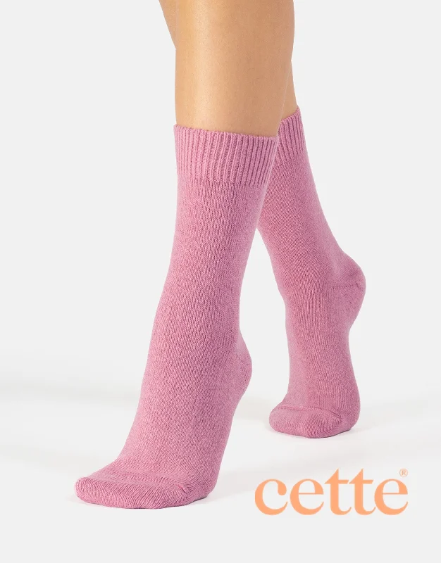 One-Day Only Cette Cosy Cashmere & Merino Blend Sock 281-12 Hot Pink