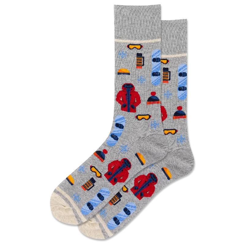Weekend Bargains to Snag "Snowboarder" Cotton Crew Socks by Hot Sox - Large
