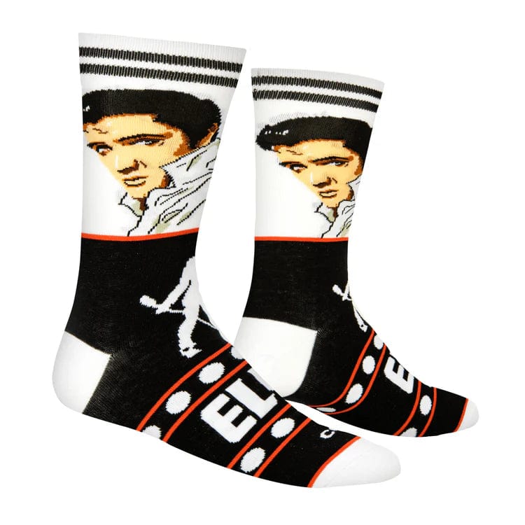 Big Deal Elvis Glam Men's Crew Socks
