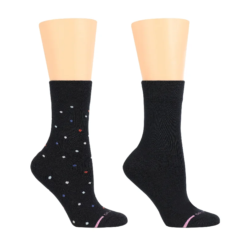 Weekend Savings Galore Multidots | Diabetic Half-Cushion Socks For Women