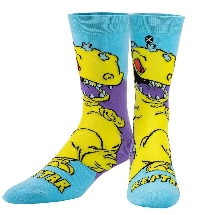 One-Day Only "Reptar" Cotton Crew Socks by ODD Sox
