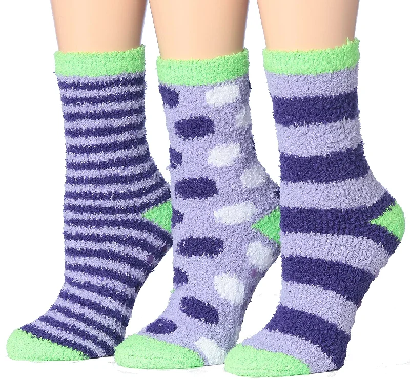 Purple Stripe & Dots