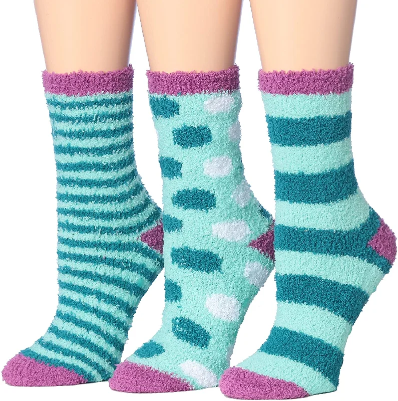 Teal Stripe & Dots