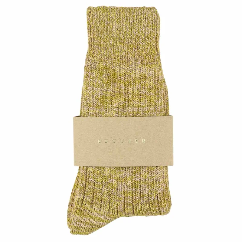 Weekend Discounts to Snag Women Melange Socks Pink / Yellow