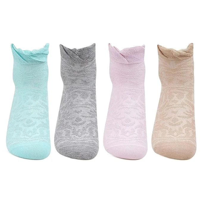Make Your Weekend Count with Savings Women Ankle Length Fashion Socks-Pack Of 4