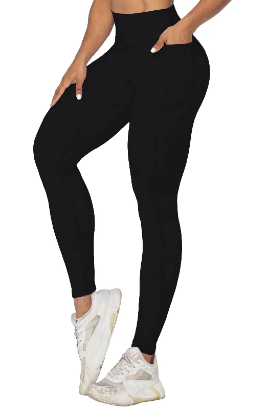 Weekend Specials to Delight No Front Seam Workout Leggings for Women with Pockets