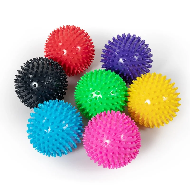 Weekend Specials to Delight Yoganix 7.5cm PVC Spiky Massage Yoga Ball Trigger Point Sport Fitness Hand Foot Pain Stress Relief Muscle Relax Unisex Stab Massage Ball