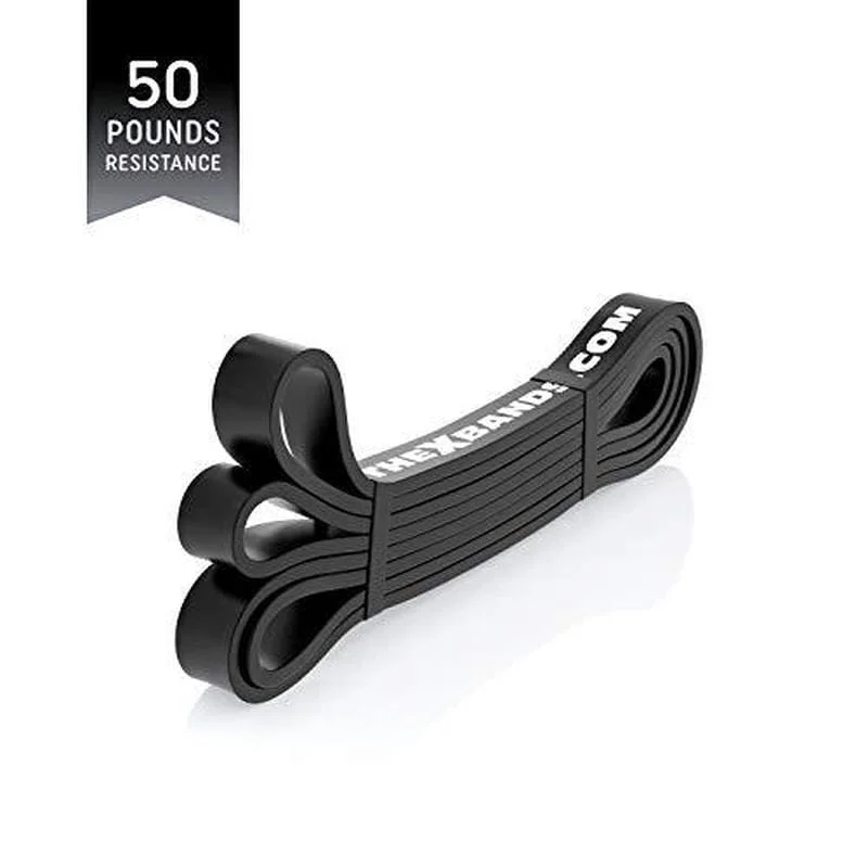Weekend Specials to Cherish 7/8" Wide Black 50lb Resistance Loop Workout Band
