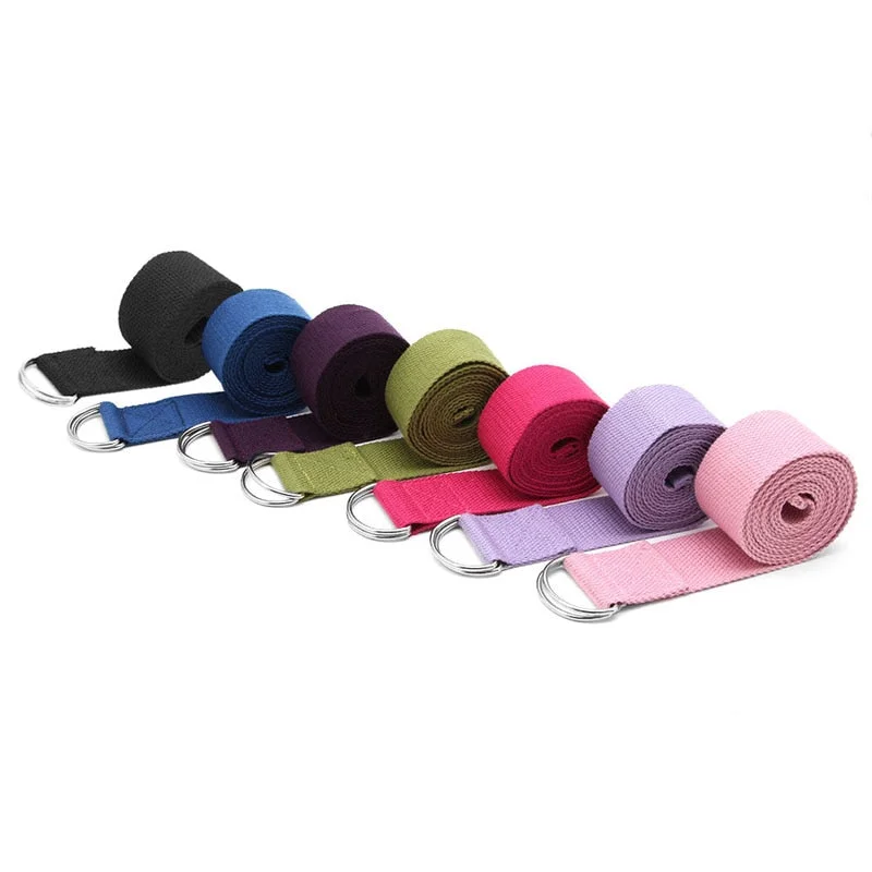 Low Price Adjustable Sport Stretch Strap D-Ring Belts Gym Waist Leg Fitness Yoga Belt New Low Price Adjustable Sport Stretch Strap D-Ring Belts Gym Waist Leg Fitness Yoga Belt New