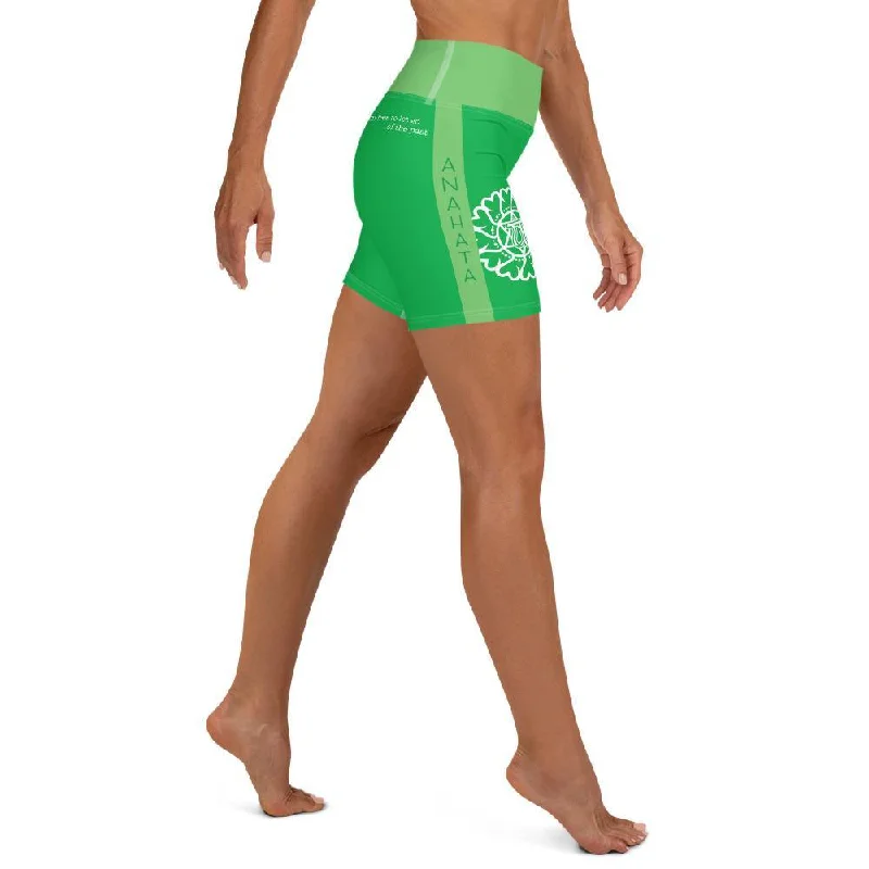 New Deal Anahata "Heart Chakra" Yoga Shorts