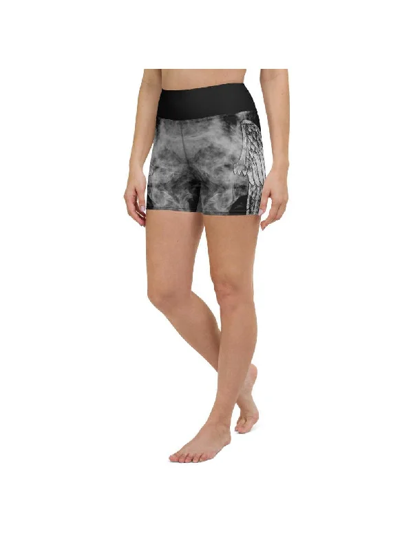 Weekend Offers That Thrill Angel Wing Yoga Shorts