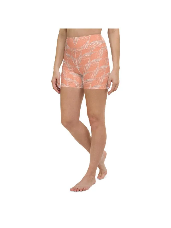Overstock Sale Apricot Wave Yoga Shorts