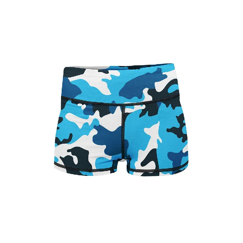 Today's Deal Aqua Camo Yoga Shorts