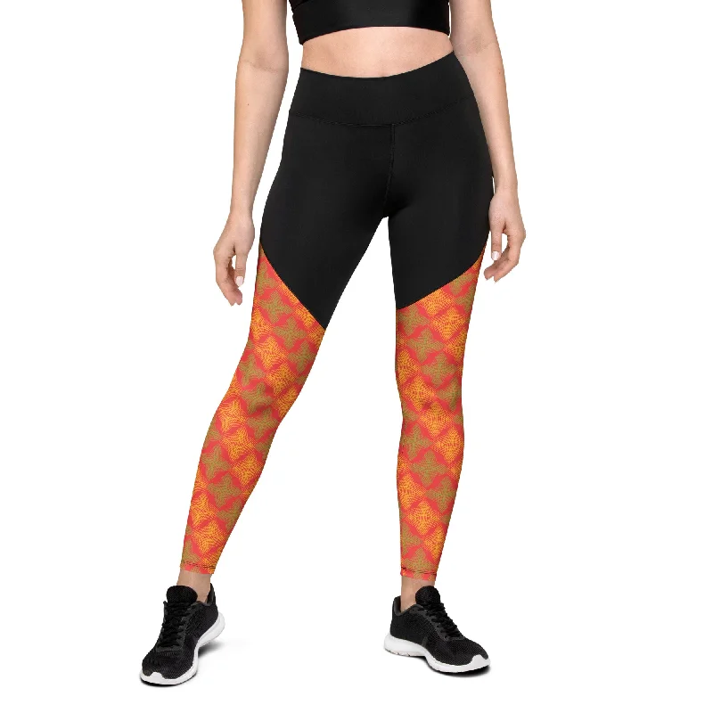 Cash Savings Arc Series Orange & Green Stars Sports Leggings, Available in sizes XS to 3XL! Cash Savings Arc Series Orange & Green Stars Sports Leggings, Available in sizes XS to 3XL!