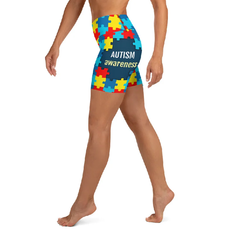 Savings Event Autism Awareness Yoga Shorts