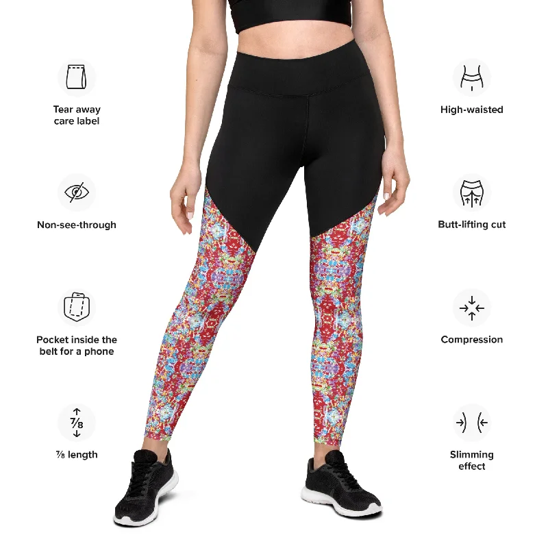 Weekend Bargains Await You Bettie Black Compression Sports Leggings