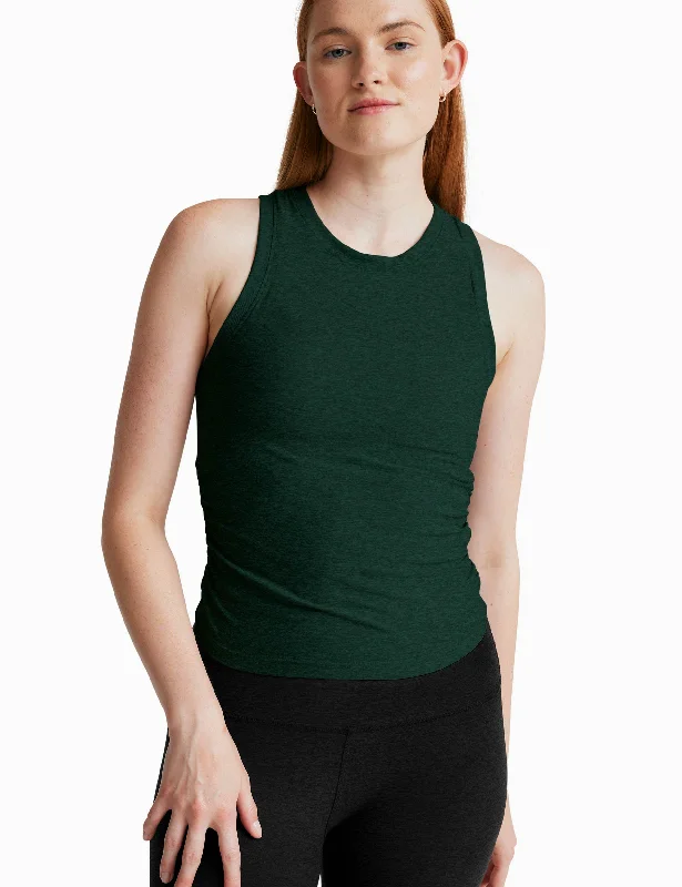 Weekend Bargains to Snag FEATHERWEIGHT YOUR FIT SHIRRED TANKDARK SPRUCE GREEN HEATHER Weekend Bargains to Snag FEATHERWEIGHT YOUR FIT SHIRRED TANKDARK SPRUCE GREEN HEATHER