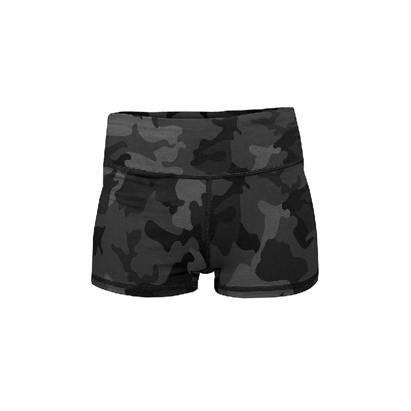 Extra Discount Black Camo Yoga Shorts