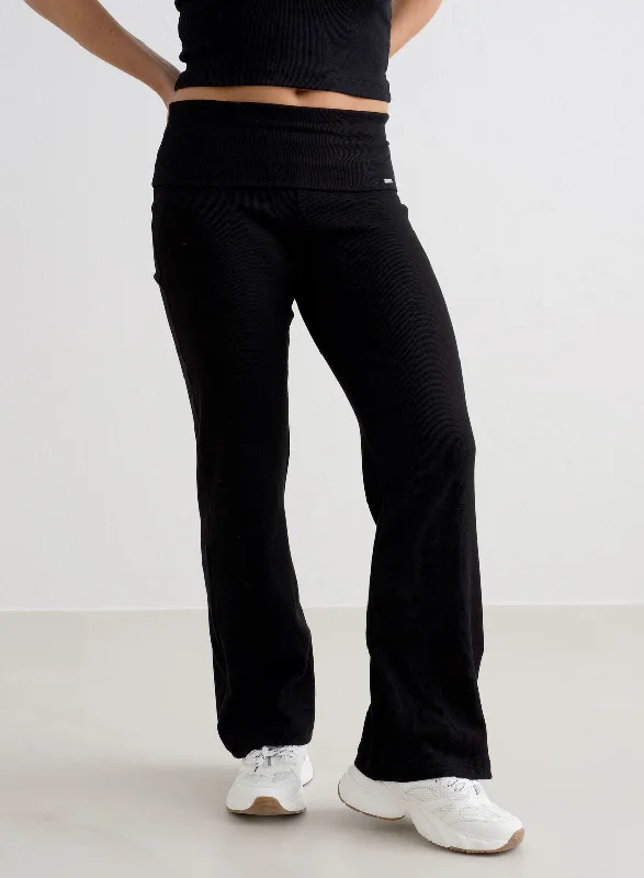 Sale Alert Black Ease Ribbed Pants