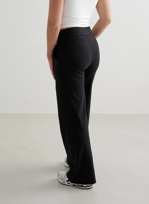 Weekend Deal Black Sense Wide Pants