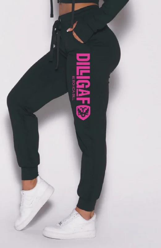 Weekend Discounts to Enjoy Black w/ Neon Alpha Joggers