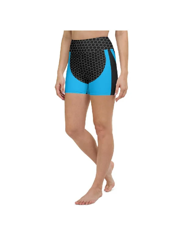 Weekend Bargains to Celebrate Blue Honeycomb Carbon Yoga Shorts