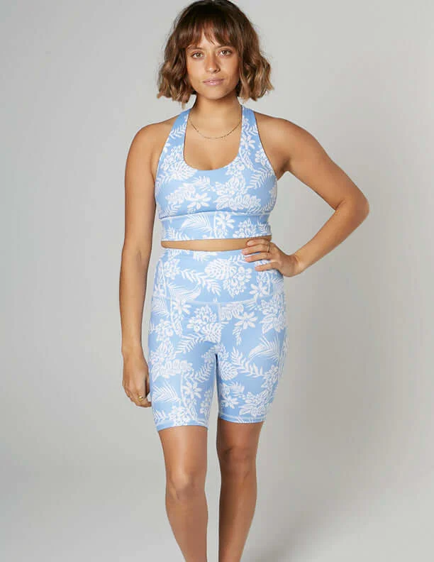 Year-End Sale Blue Lagoon Yoga Shorts - FINAL SALE