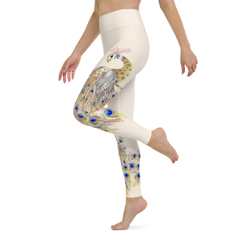 Markdown Sale Peacock High Waist Womens Yoga Leggings