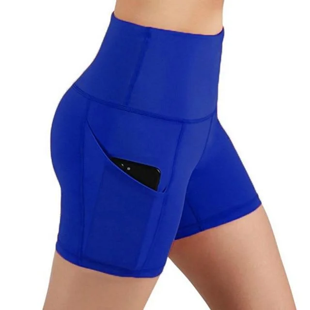 Low Cost Blue yoga shorts