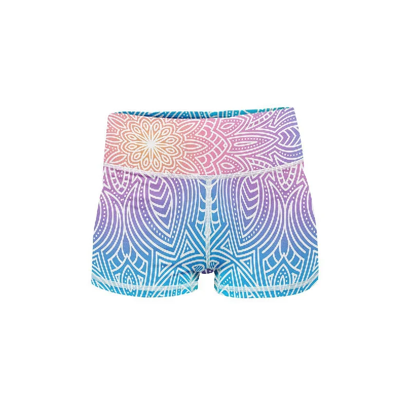 Flash Sale Bright Vibes Mandala Yoga Shorts