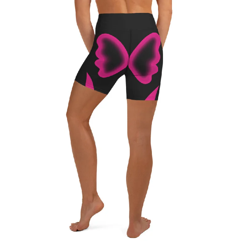 Hurry In Butterfly Shaped Yoga Shorts