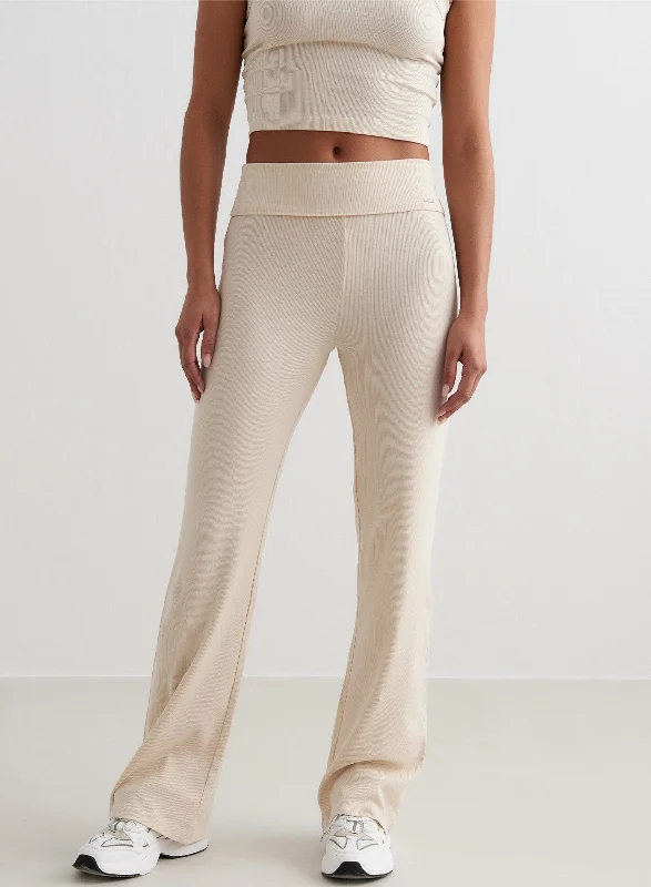 Weekend Savings Spectacular Cafè Au Lait Ease Ribbed Pants