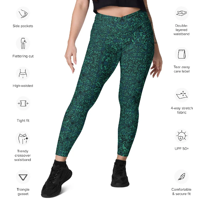 Weekend Discounts to Delight Candie's Crossover waist yoga pant leggings with pockets
