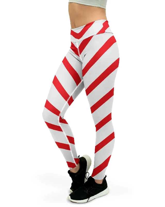 Weekend Specials to Delight Candy Cane Yoga Pants