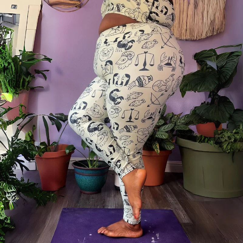 Weekend Savings Spectacular Cartoon Zodiac Leggings (2XL-6XL)