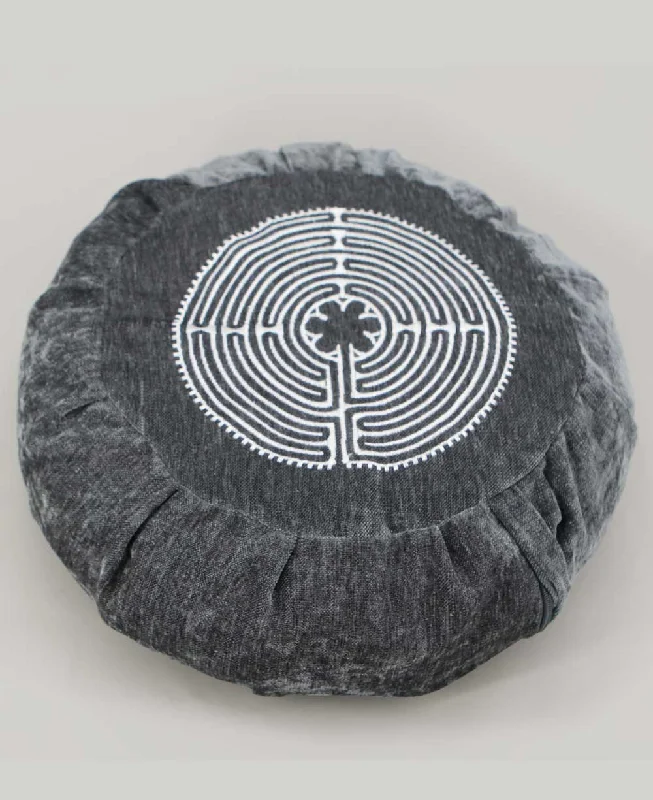 Crazy Deal Chartres Labyrinth Design Zafu Meditation Cushion