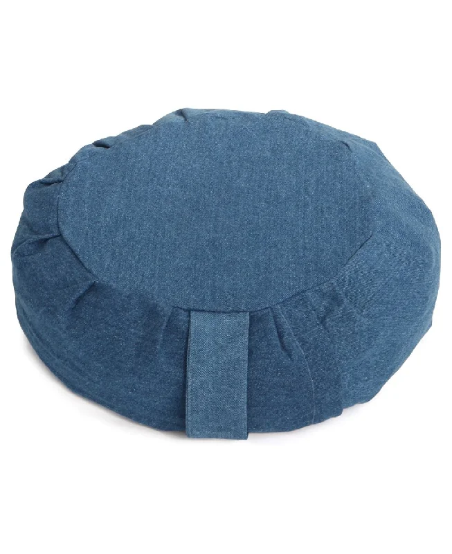 Can't Beat Classic Blue Denim Meditation Zafu Cushion