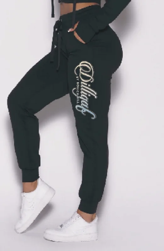 Massive Savings Classic Blue Jeweled Joggers