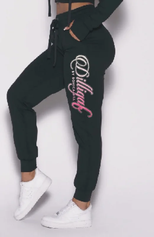 Low Cost Classic Pink Jeweled Joggers